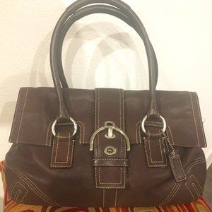Chocolate leather Soho Coach bag